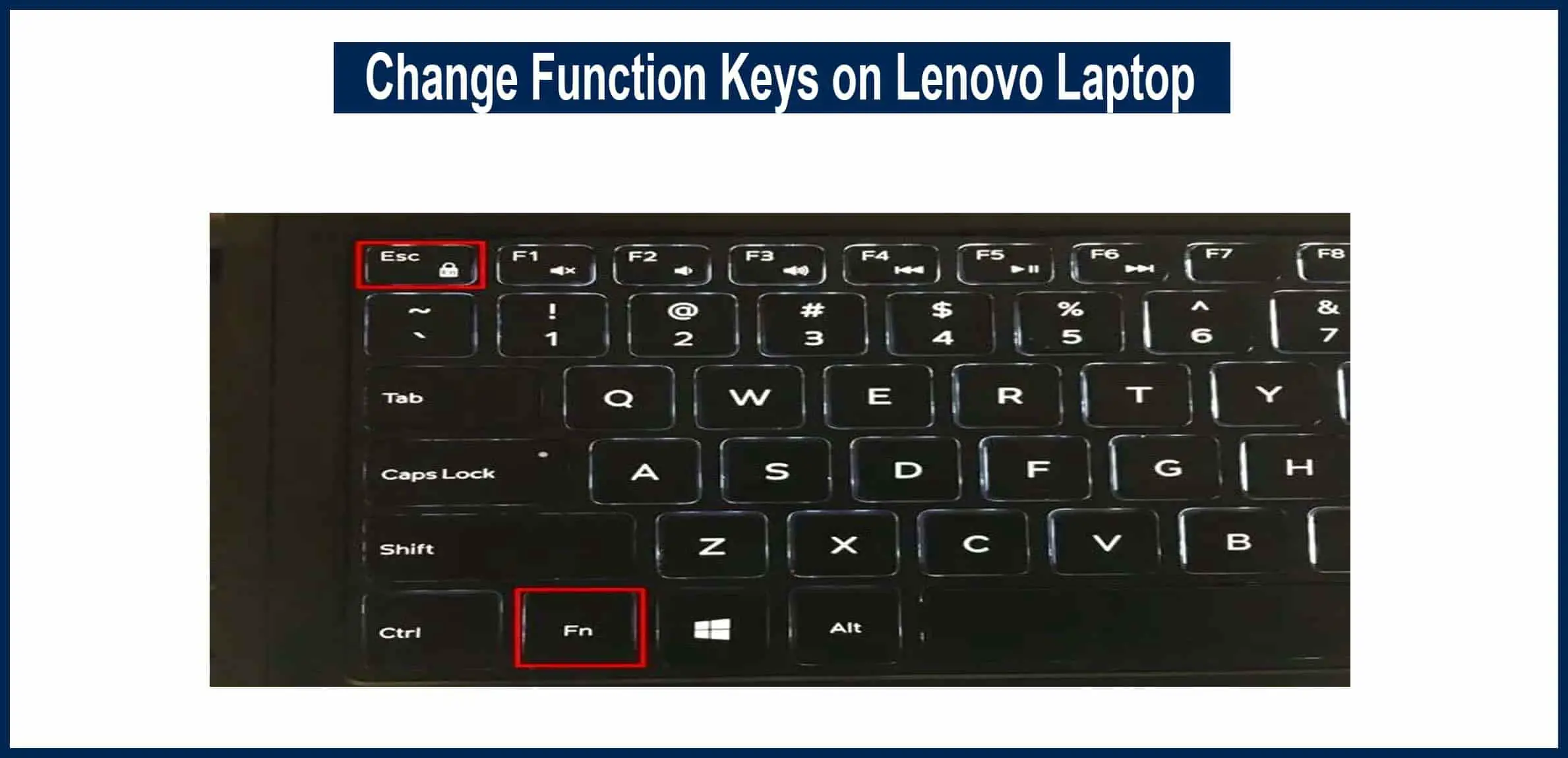 How To Change Function Keys On My Lenovo Laptop