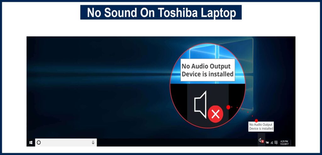 No Sound On Toshiba Laptop