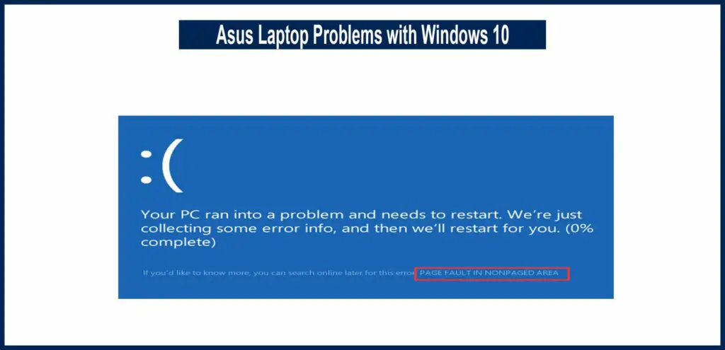 Asus Laptop Problems with Windows 10