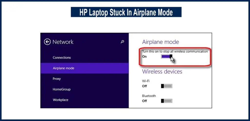 HP Laptop Stuck In Airplane Mode