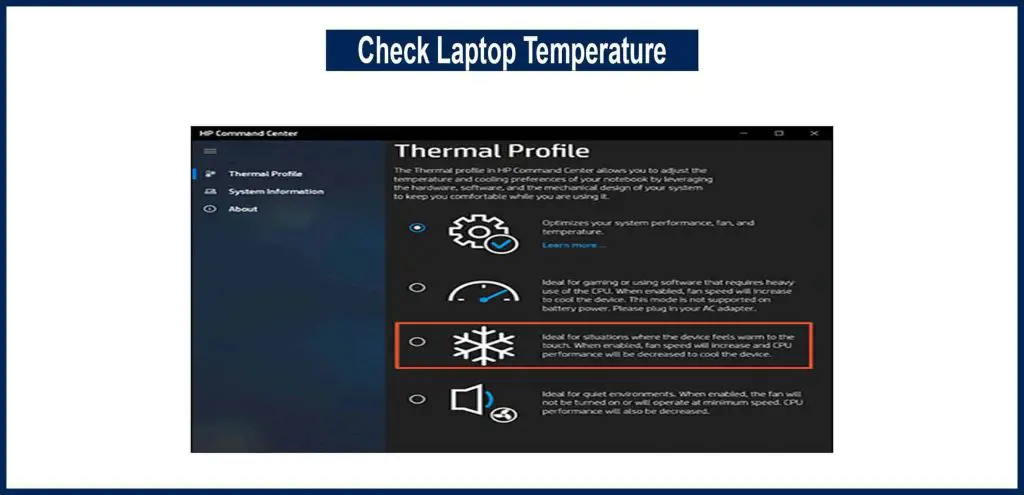 Check Laptop Temperature