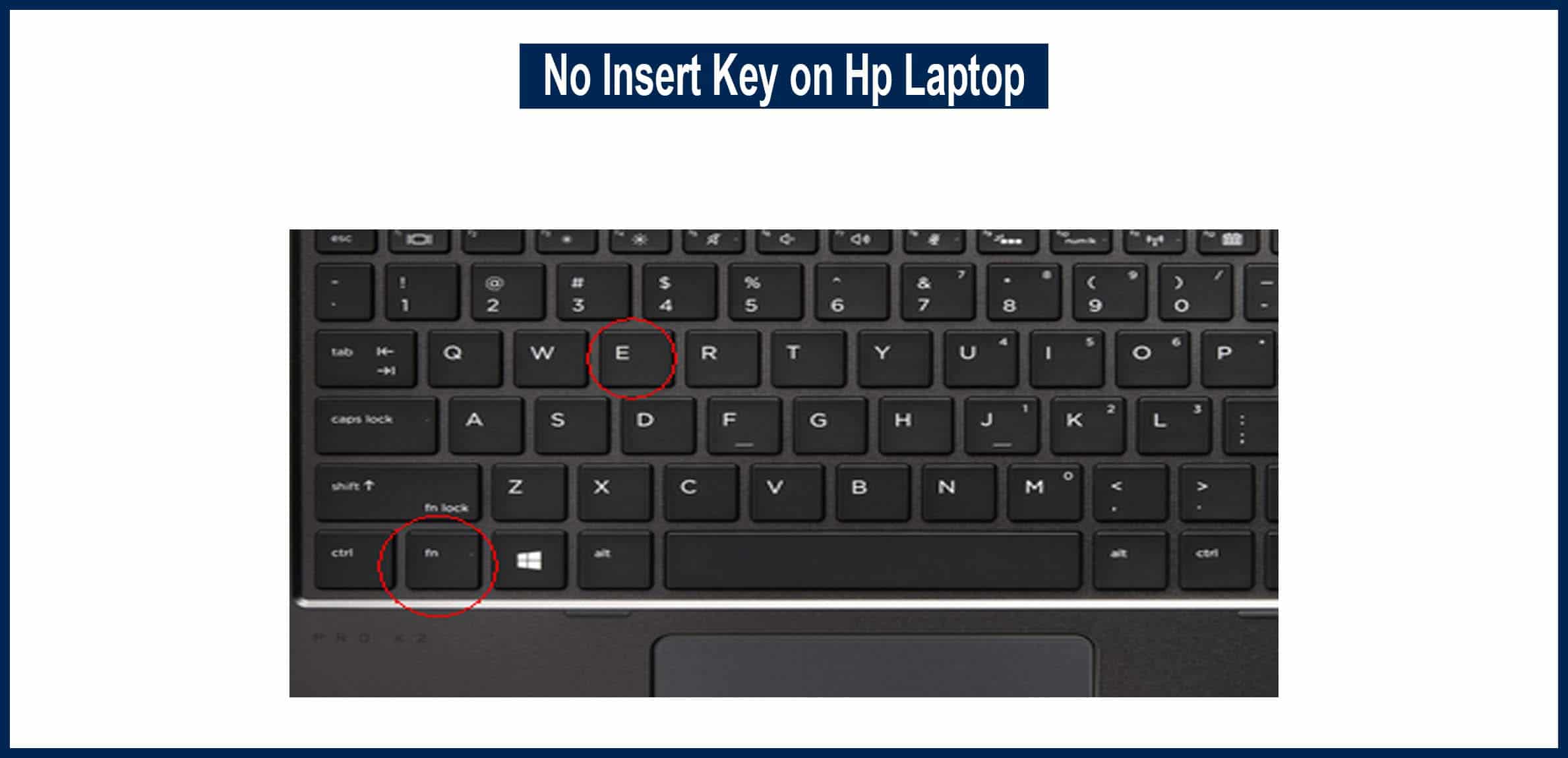 Insert Key on Notebook. Insert button.