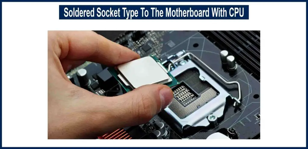 Soldered Socket Type To The Motherboard With CPU